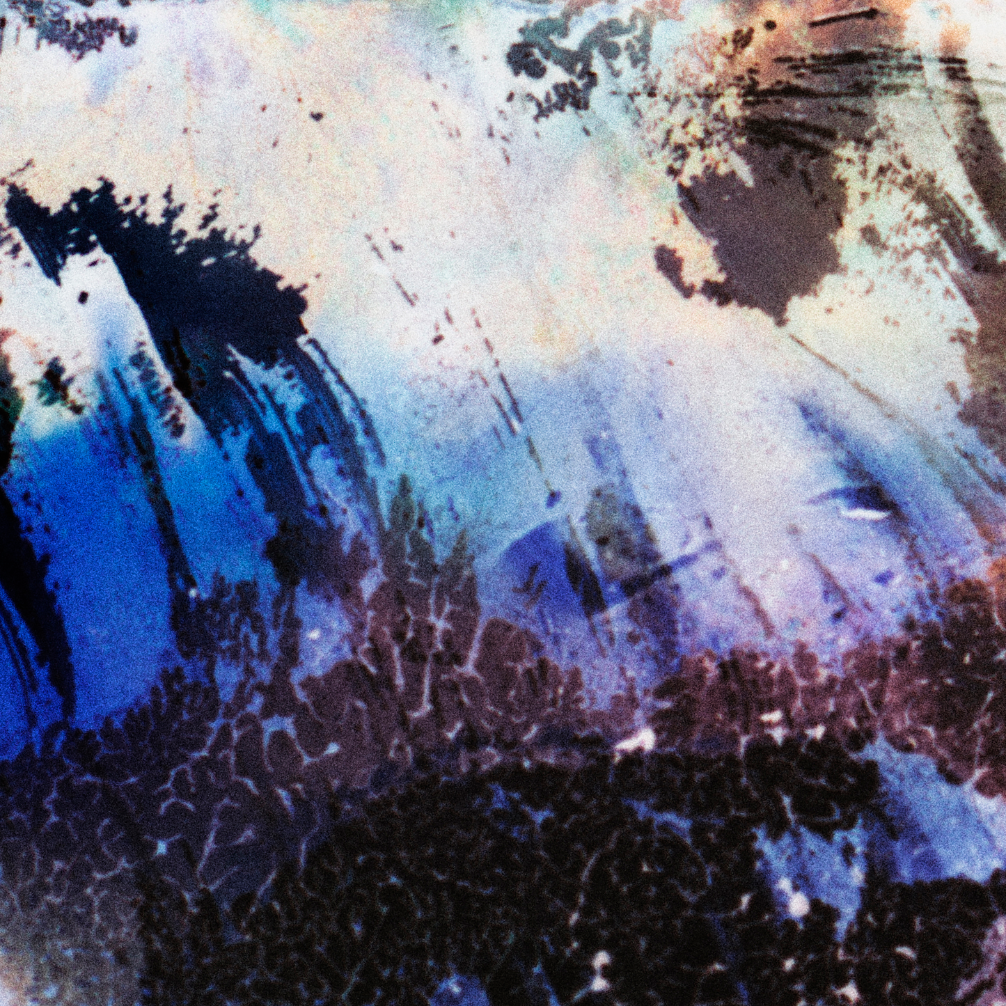 Close-up detail of Naturalia I #004 showing multicolour abstract texture and surface
