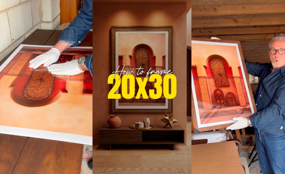 How to Frame a 20 × 30 Inch Print at Home