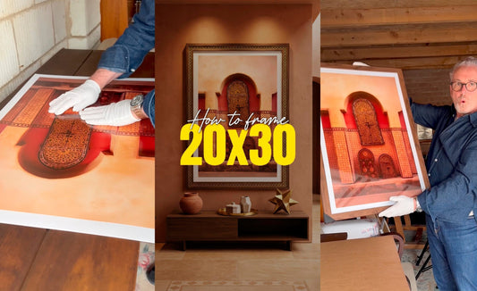 How to Frame a 20 × 30 Inch Print at Home