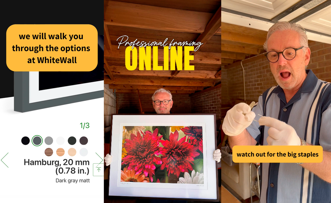 Bespoke fine art print framing service in partnership with WhiteWall Germany — museum-quality framing for photography prints