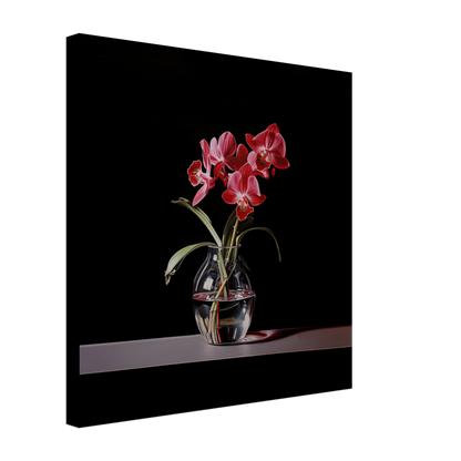 Red Orchid in glass vase  #02 - Photography / Ai / Digital Painting