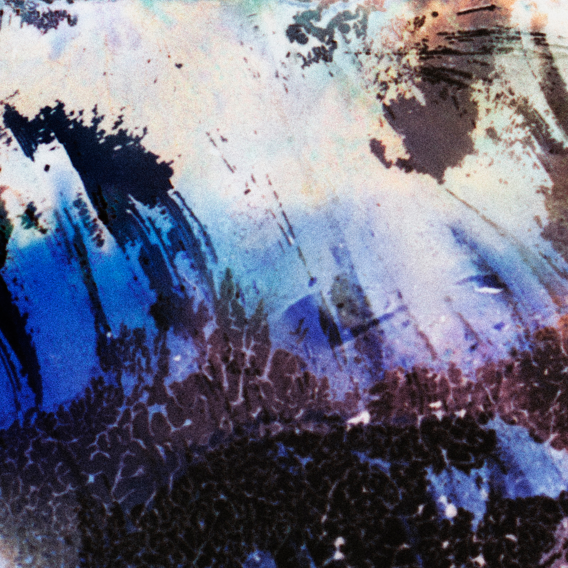 Close-up detail of Naturalia I #004 showing multicolour abstract texture and surface