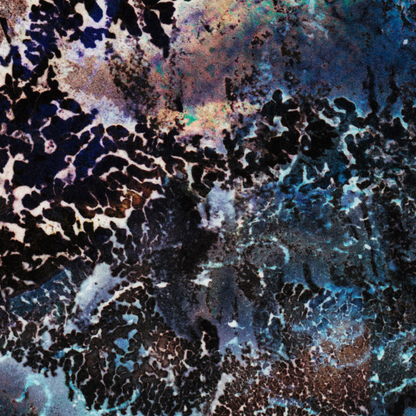 Close-up detail of Naturalia I #005 showing multicolour abstract texture and surface