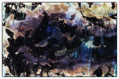 Abstract art with dark and light brown colors