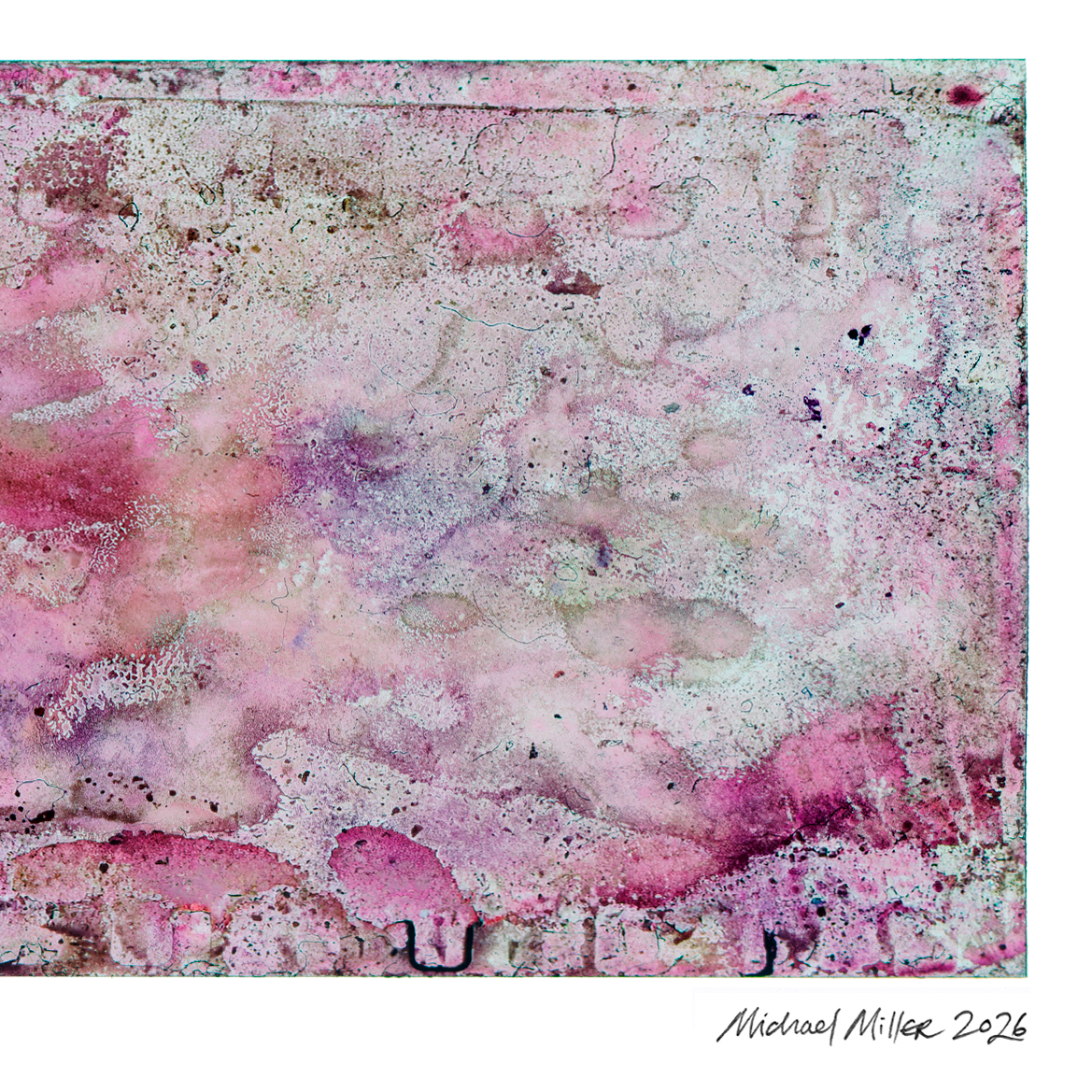 Close-up detail of Naturalia II #021, an original abstract fine art photographic print, showing soft lavender and cream tonal patterns.
