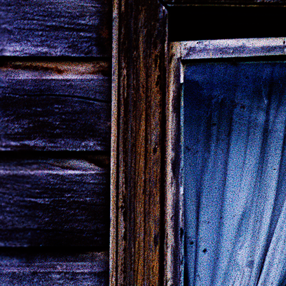 Close-up of a wooden frame window