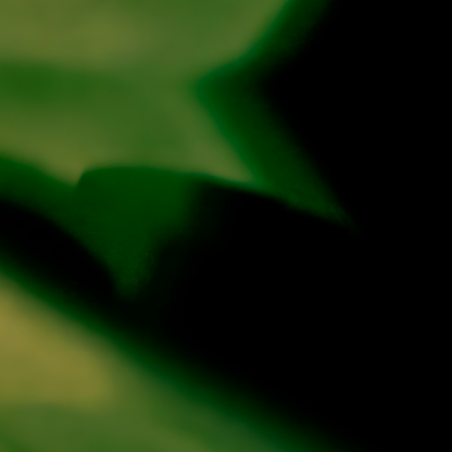 Close of of photograph detail of shadow on green background
