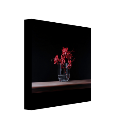 Red Orchid in glass vase  #03 - Photography / Ai / Digital Painting