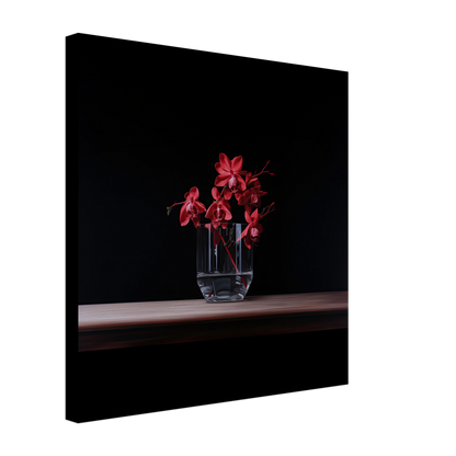 Red Orchid in glass vase  #03 - Photography / Ai / Digital Painting