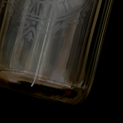 Detail of photograph of memories series 1 suspended objects - this is a soda syphon