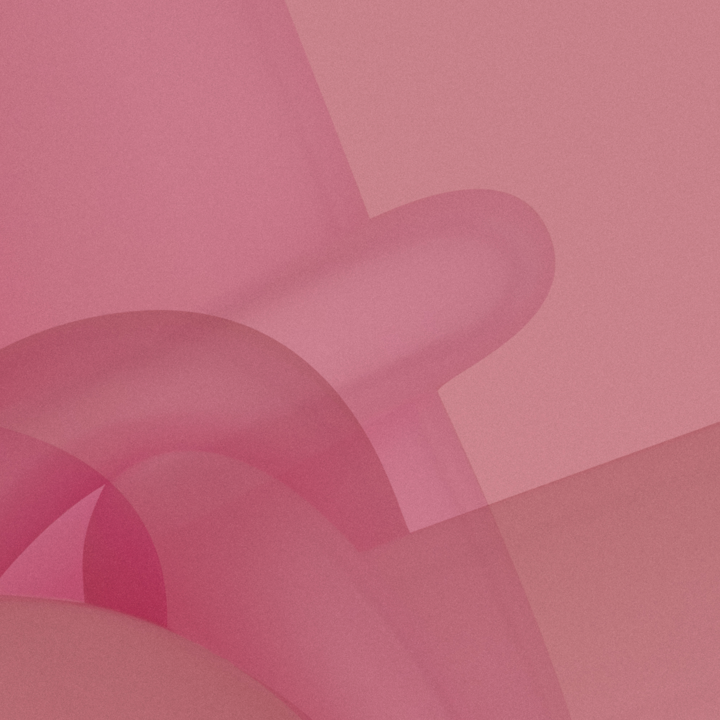 Abstract pink shapes on a pink background