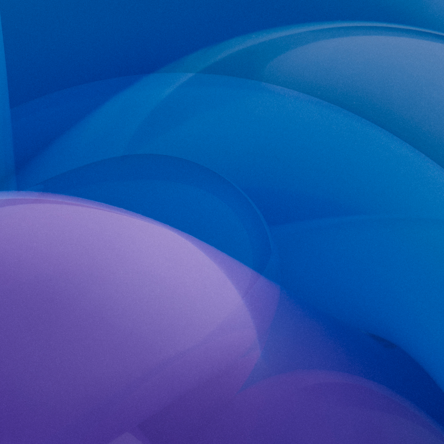 Abstract close-up of blue and purple translucent materials