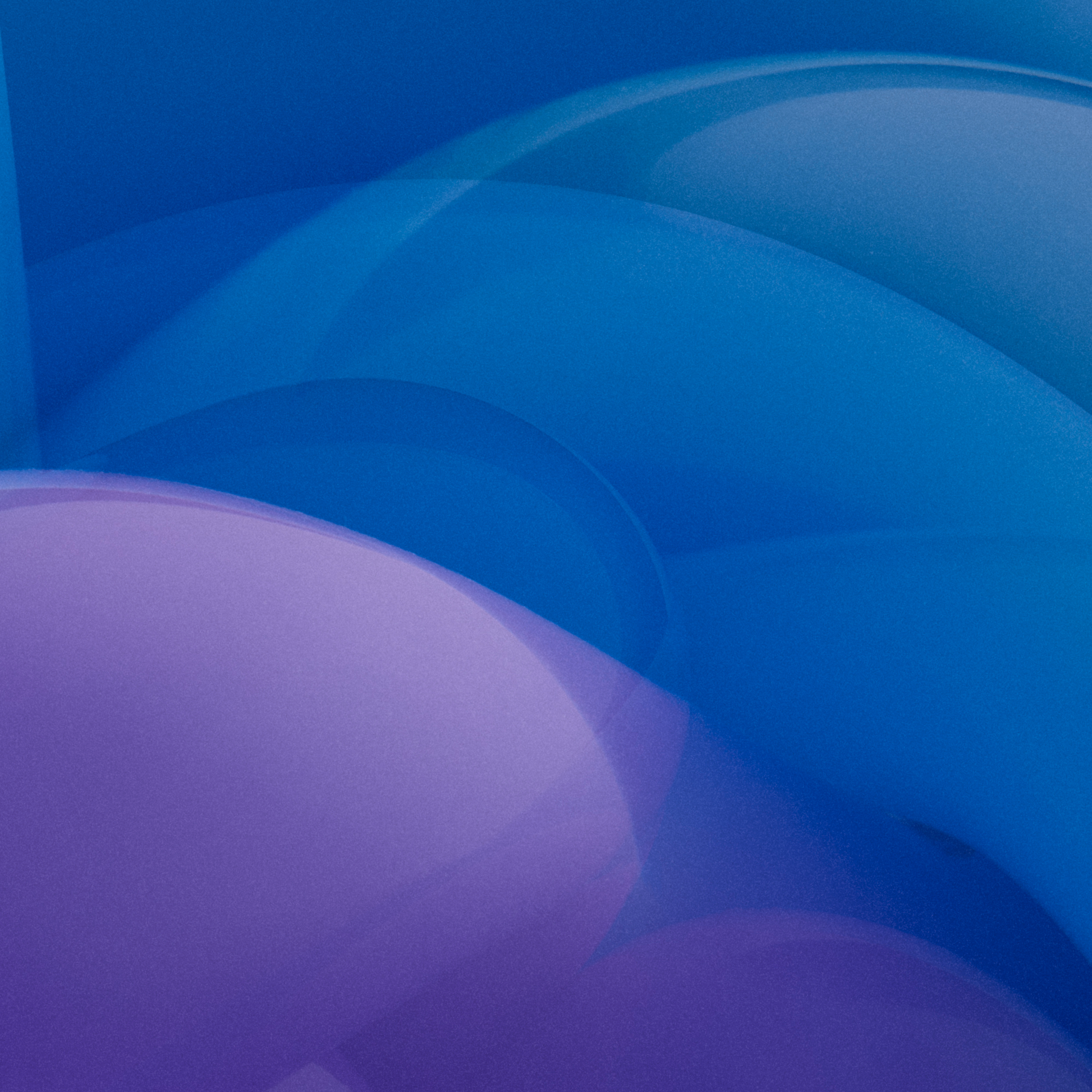 Abstract close-up of blue and purple translucent materials