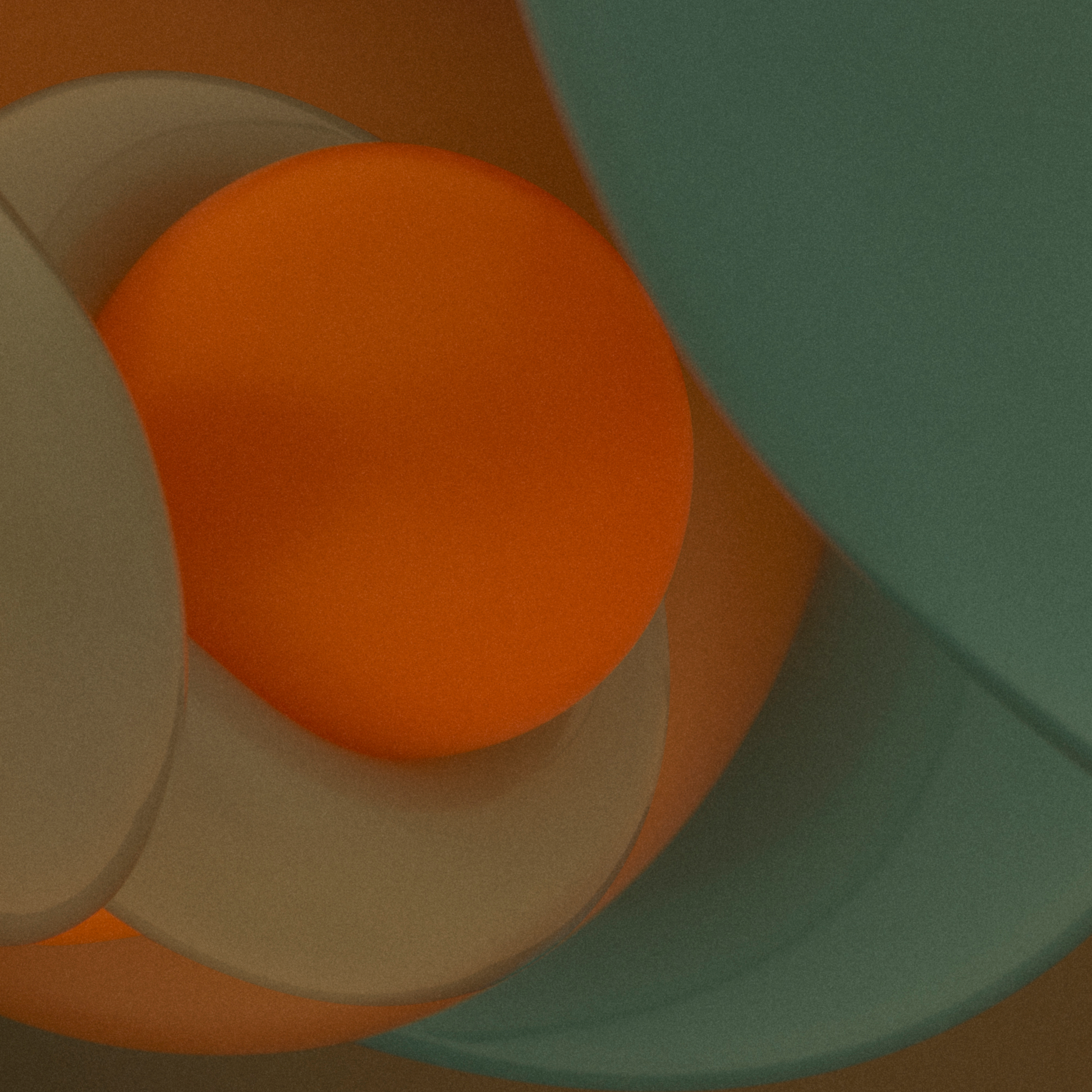 Three colored circles stacked on top of each other with a gradient background.